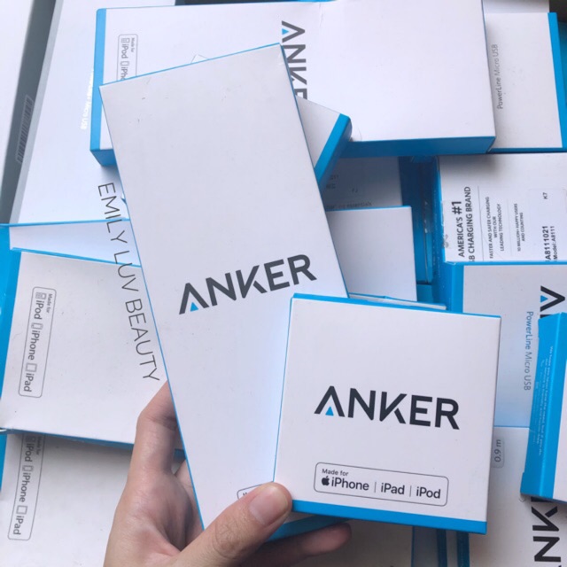 Cáp Anker PowerLine Lighting 0.9/1.8m cho Iphone/Ipad