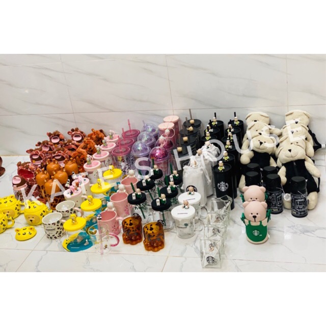 Cốc sứ, cốc thuỷ tinh, bình nhựa BST Starbucks China The Zoo 2020
