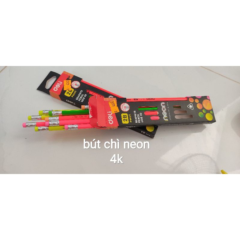 bút chì 2b neon