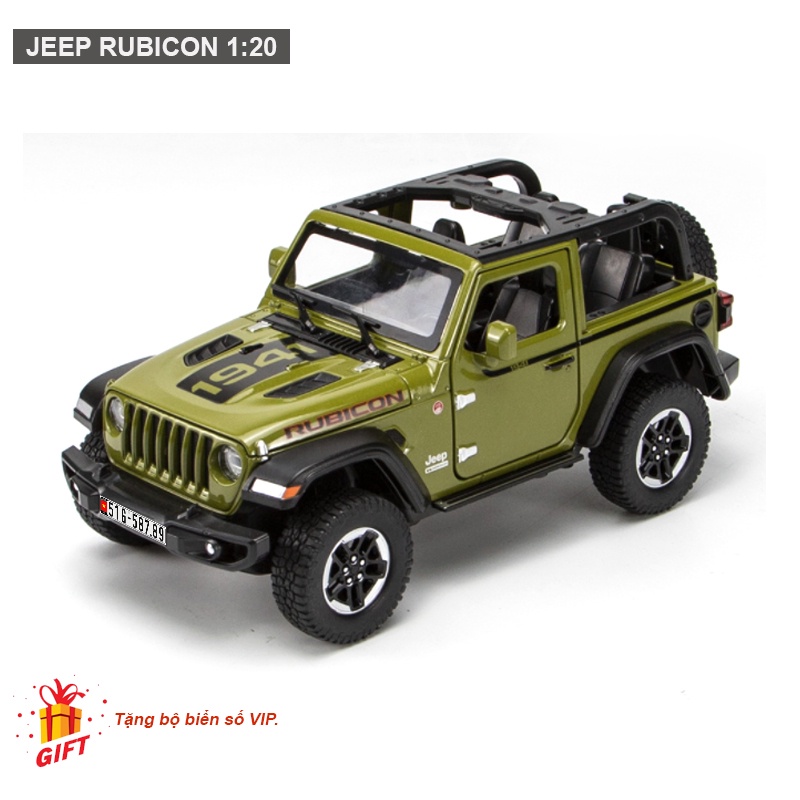 Mô hình xe ô tô Jeep Wrangler Rubicon 1:20