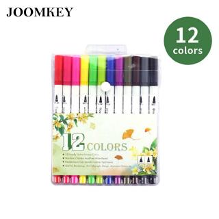 joomkey 12/24/36 Colour Art Markers Pen Set Marker For Kids Adults Coloring Durable Brush and Fine Tip 1Set  Cute