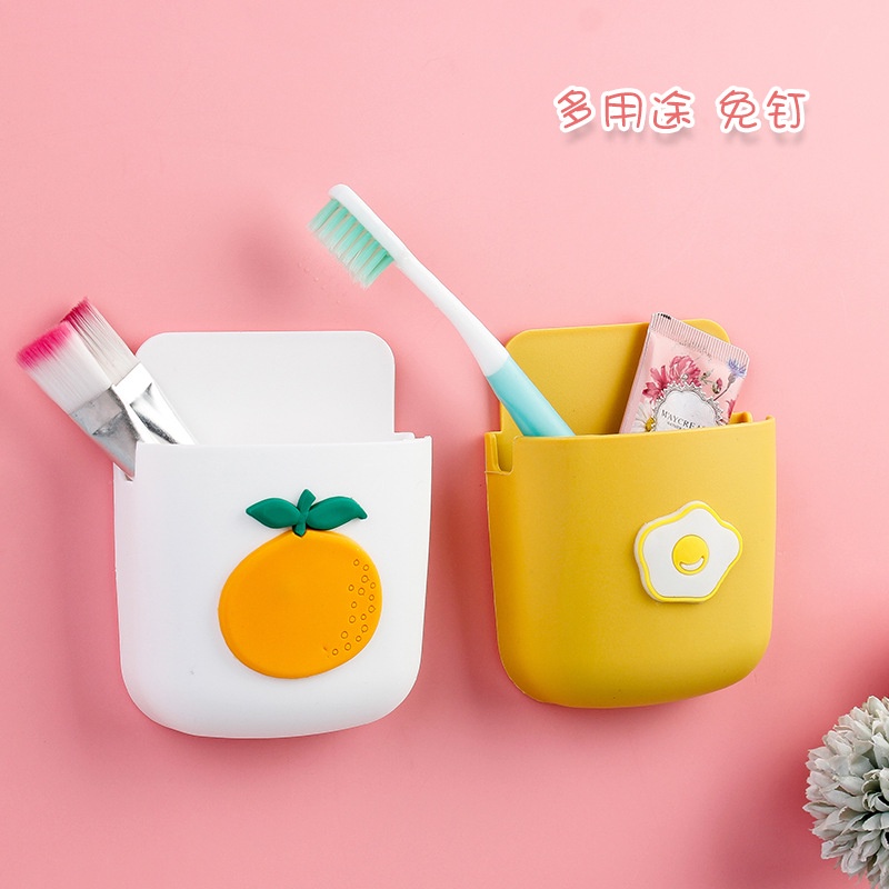 Ống đựng bút, điều khiển dán tường -  Lọ cắm bút dễ thương nhiều màu sắc