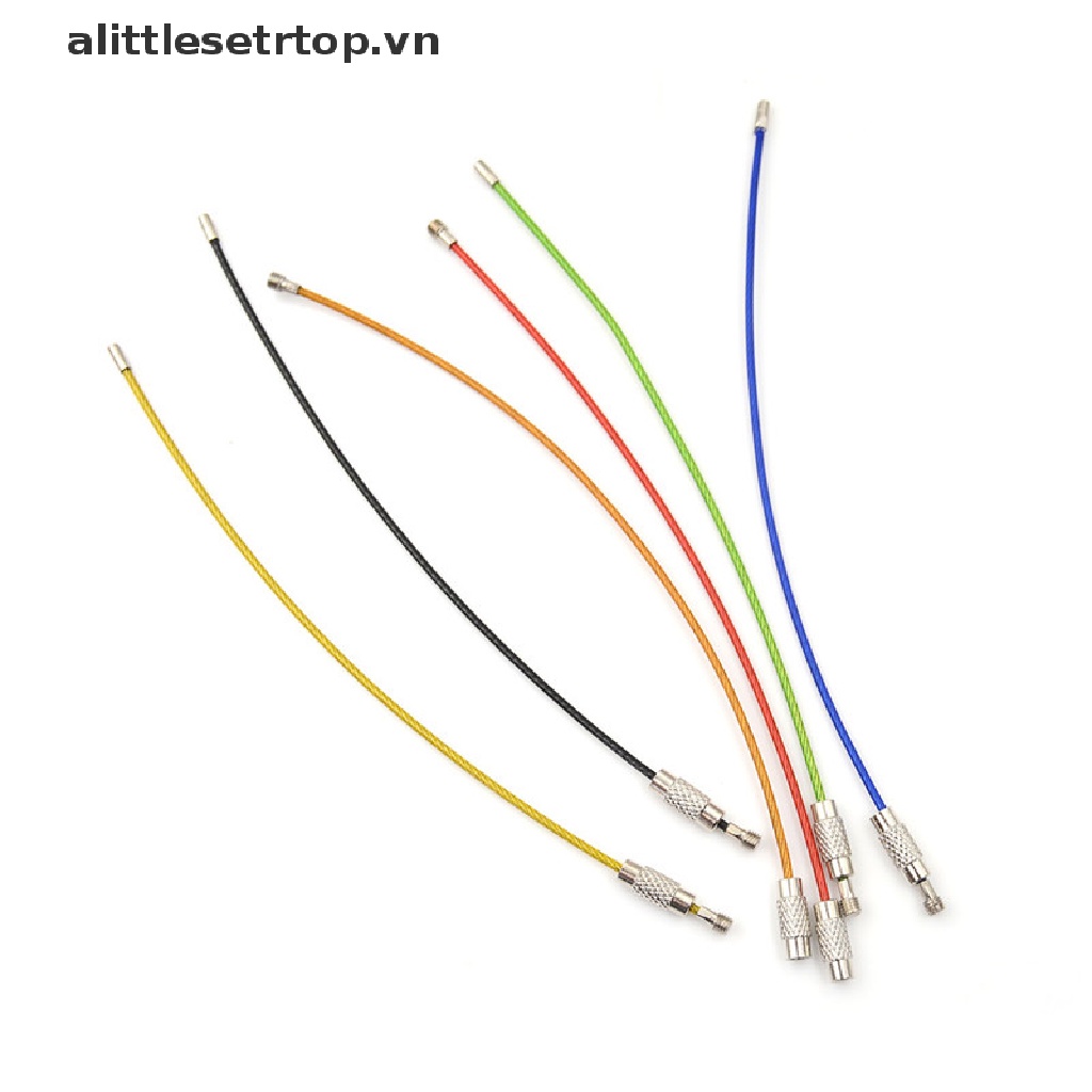 Set 10 Móc Khóa Dây Cáp Máy Bay Bằng Thép Không Gỉ