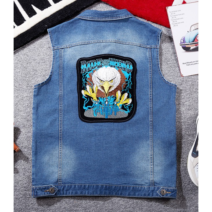 Miếng Vá Trang Trí Quần Áo Thêu Hình Đại Bàng Độc Đáo Chất Lượng Cao DIY