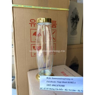 Bình thuỷ tinh ngâm rượu Hàn Quốc 3,5lit (hình sâm)
