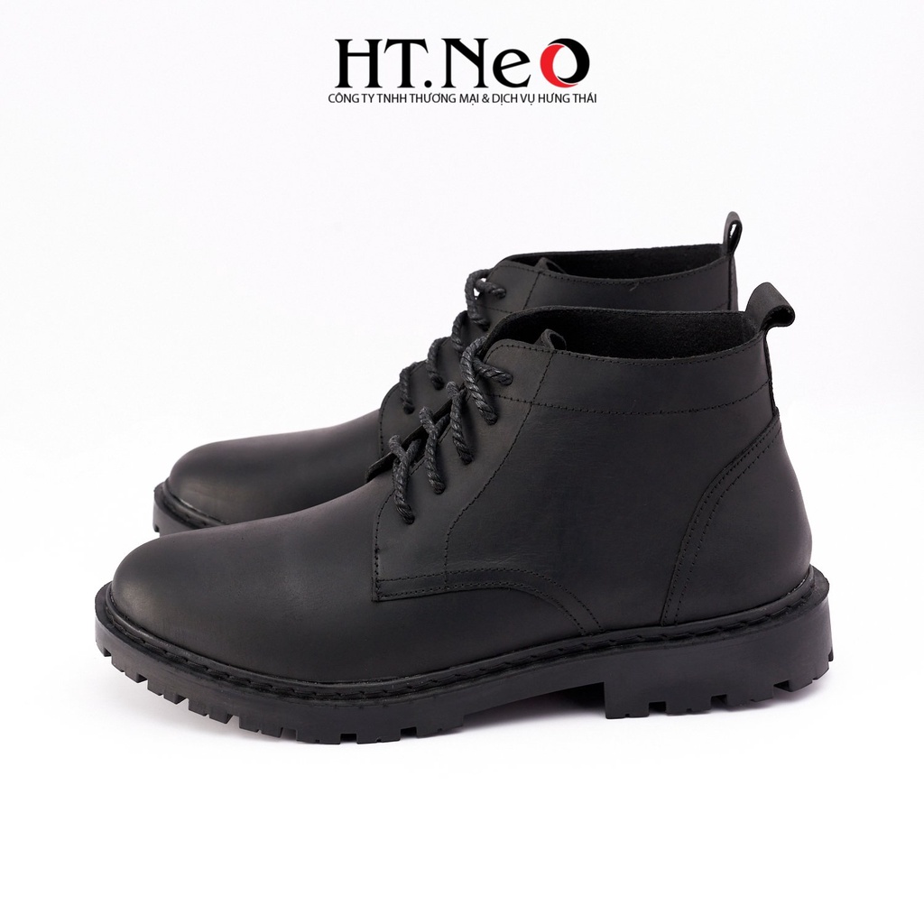 Boots nam cao cổ HT.NEO Da bò thật mềm mại, đế đúc cao su nguyên khối, thiết kế mạnh mẽ bụi bặm DN32 | BigBuy360 - bigbuy360.vn