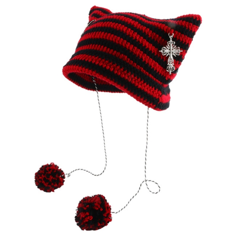 Mũ Len Beanie Đính Tai Mèo Ngộ Nghĩnh