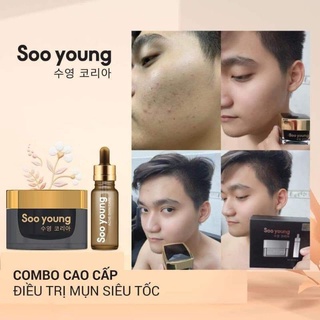 [Chín hãng] Combo kem face và serum mụn Soo Young