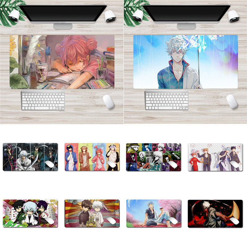 Miếng Lót Chuột Máy Tính Chống Trượt In Hoạt Hình Gintama 30x60cm