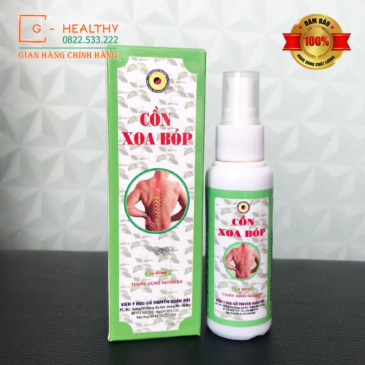 Cồn Xoa Bóp Viện Y Học Cổ Truyền Quân Đội - G HEALTHY