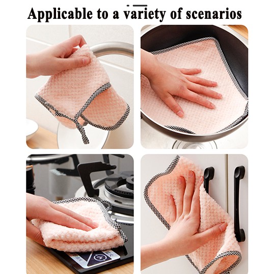Bộ Đồ Bơi Thiết Kế Dễ Thương Cá Tính Khăn Lau Bếp Cỡ Lớn 25cm * 25cm Thấm Hút Tốt Tiện Dụng