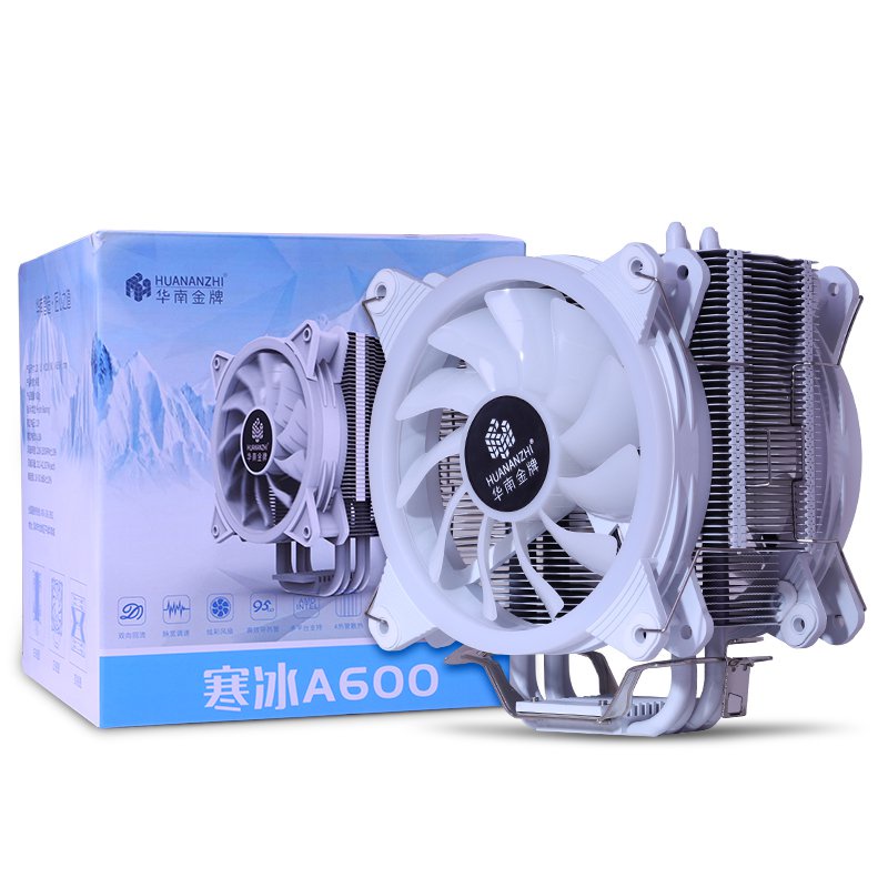 Quạt Tản Nhiệt CPU Bốn Ống Đồng A600 X79 x99 Có Đèn LED Yên Tĩnh