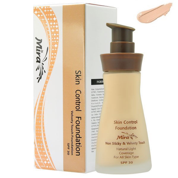 Kem nền chống nắng không nhờn Mira Skin Control Foundation Hàn Quốc 30ml
