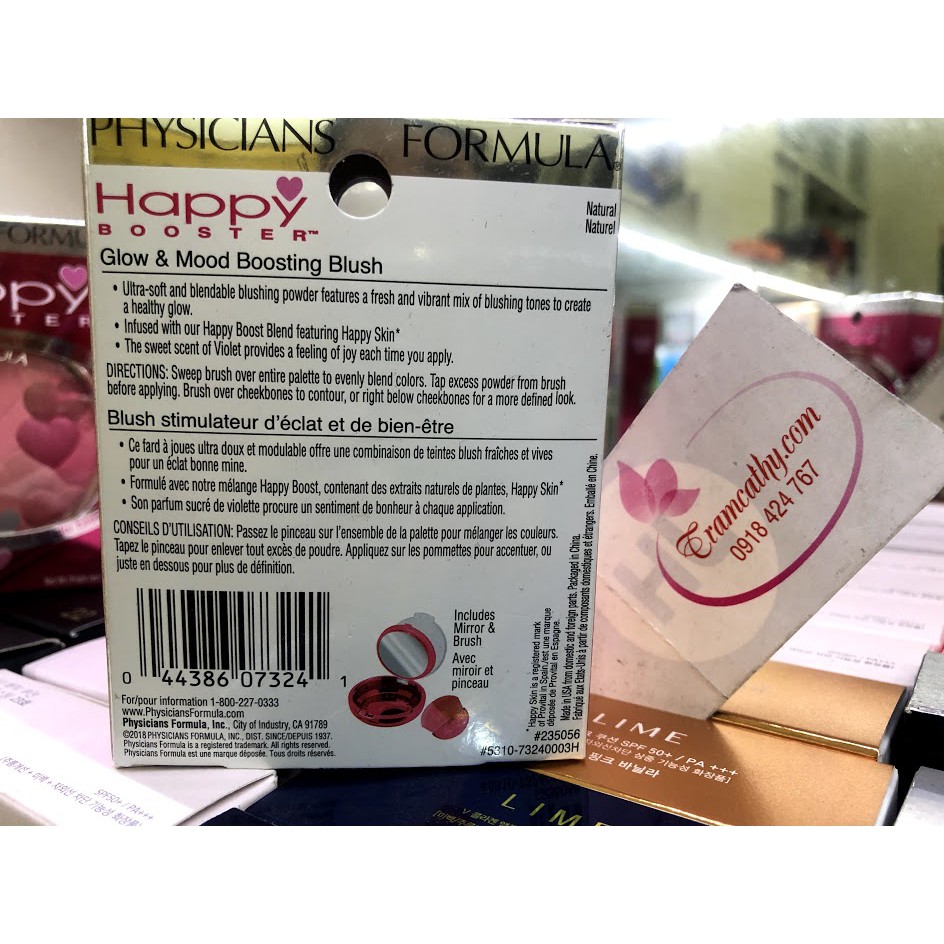 Phấn Má hồng Physicians Formula Happy Booster,phấn má hồng bắt sáng