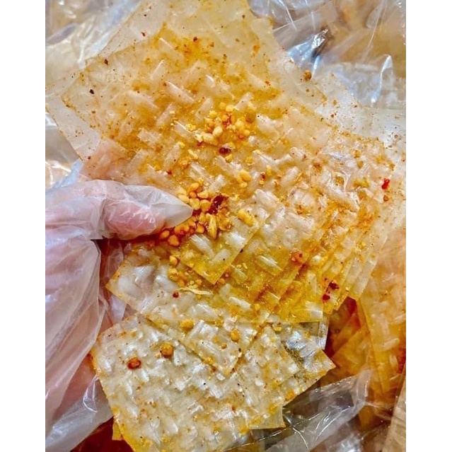 Bánh tráng muối tỏi phi thơm ngon cực siêu phẩm đặc sản Tây Ninh !