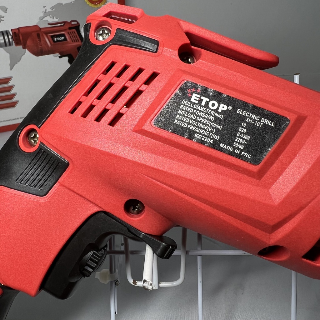 Máy khoan điện cầm tay ETOP 10MM công suất 620W mini lõi đồng | Máy bắn vít, bắn tôn, khoan gỗ( Chính hãng)