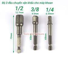 Bộ 3 Chuyển Vặn Khẩu, Bộ Chuyển Bulong Cho Máy Khoan Bắn Vít KAPUSI