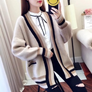 Áo len cardigan dáng dài