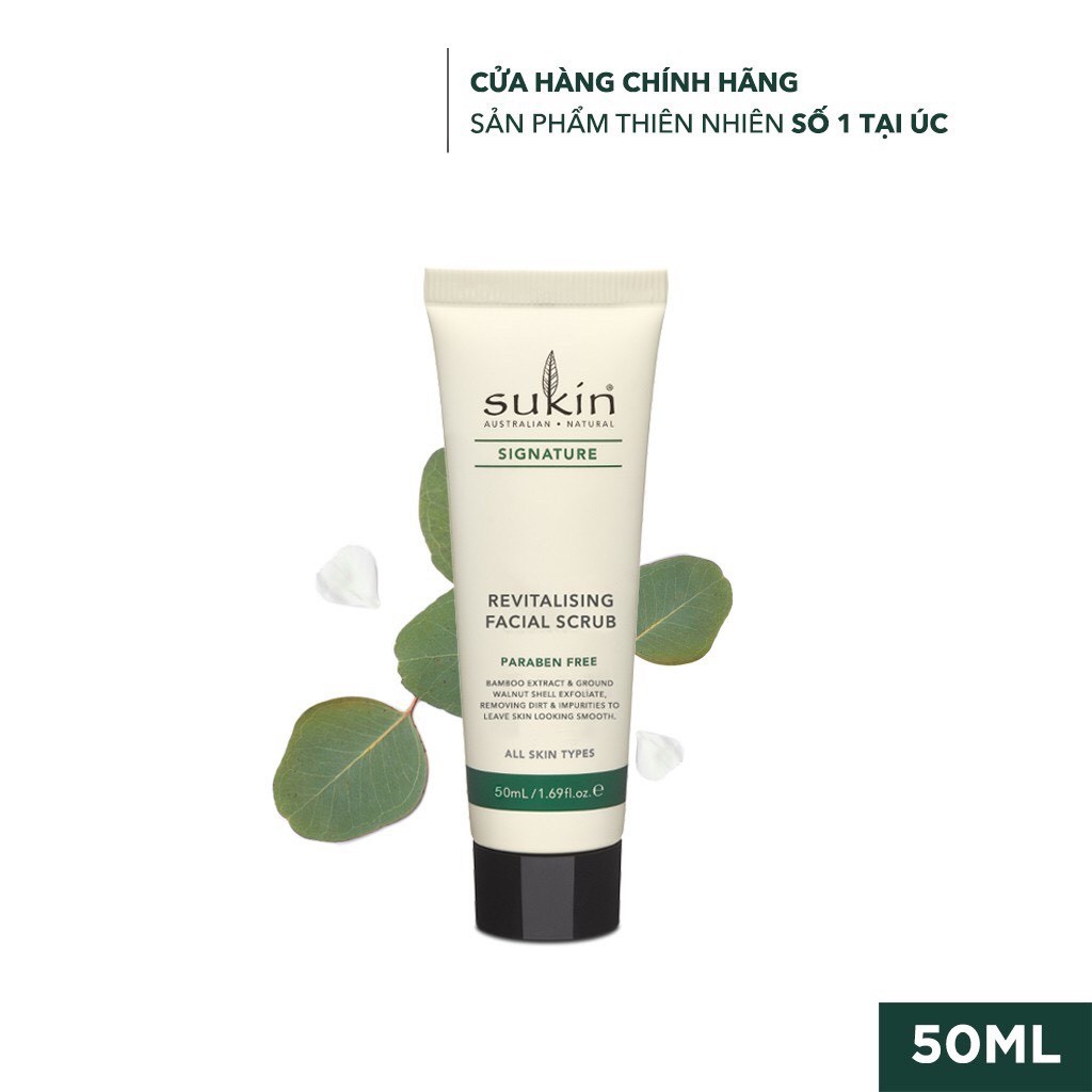 Kem Làm Sạch Tế Bào Chết Da Mặt Sukin Signature Revitalising Facial 50ml - Chính Hãng