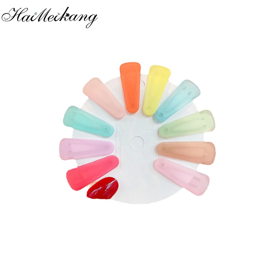 Set 10 kẹp tóc HAIMEIKANG màu kẹo đơn giản thời trang