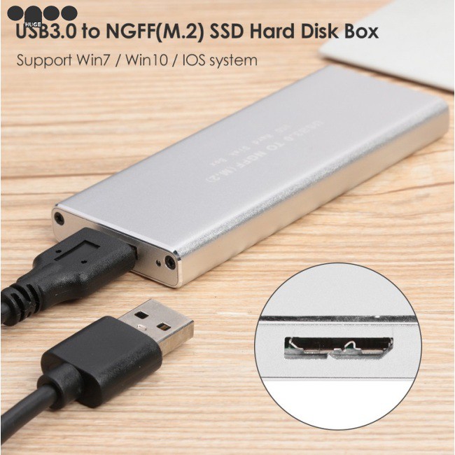 Ổ Cứng Ssd Usb 3.0 M2 Ssd Usb3.0 Sang M.2 Ngff Hỗ Trợ 2230 2242 2260 2280