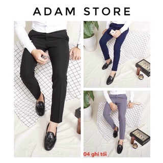 Adam store - quần âu nam vải trượt vinteck ống côn kiểu dáng hàn quốc