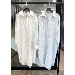 Đầm sơmi sọc dáng dài | Sala Dress | Secodee