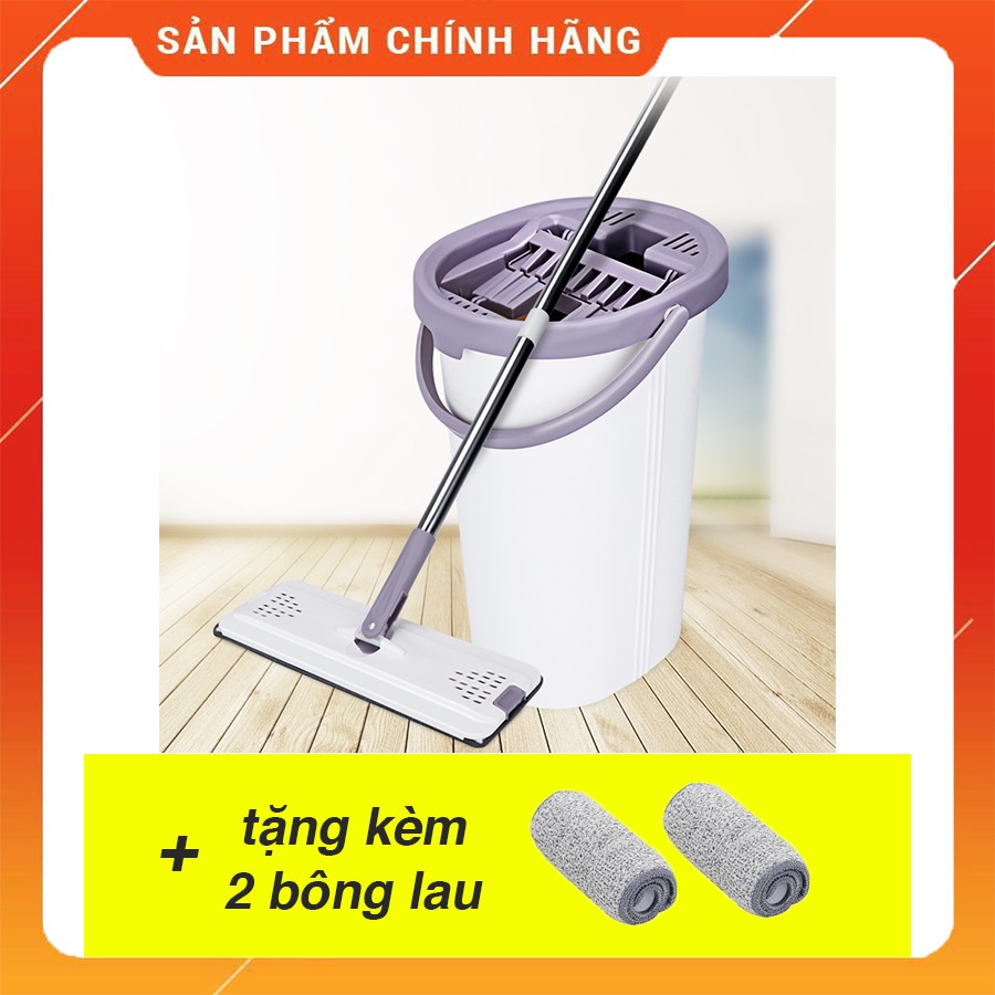 [FREESHIP ❤️] - Bộ Cây Lau Nhà Chổi Lau Nhà Tự Vắt 360 Độ Chính Hãng Cao Cấp - Tặng Kèm 2 Bông Lau