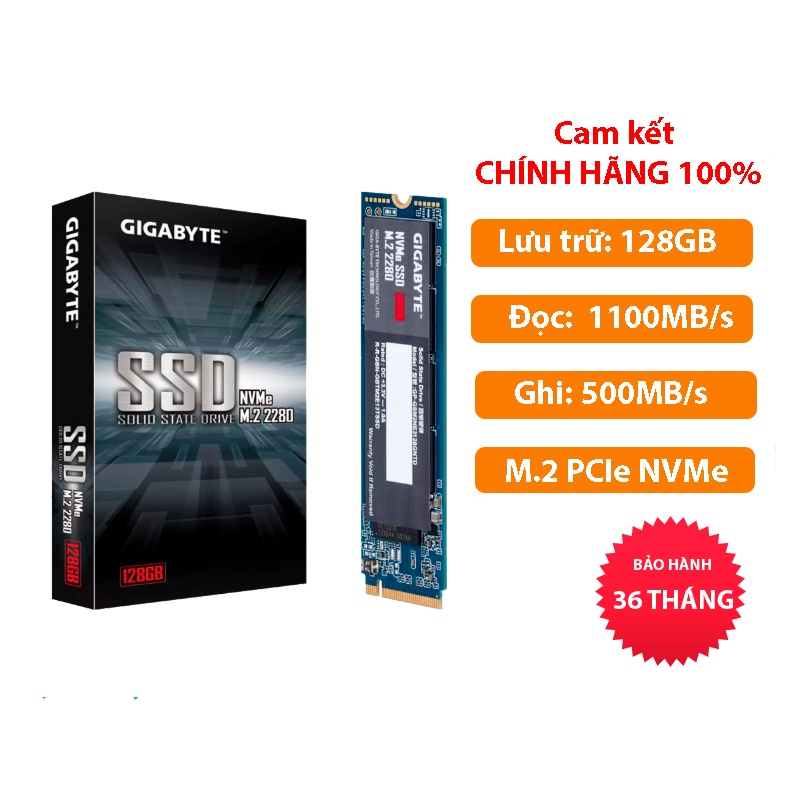 Ổ cứng SSD Gigabyte M.2 128GB - 256GB - 512GB