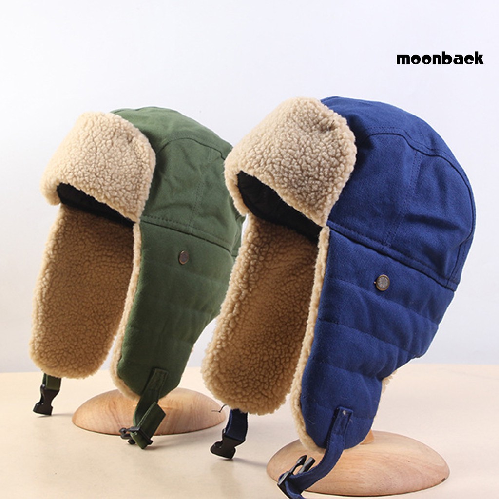 Mũ Bomber Mềm Che Tai Chống Gió Giữ Ấm Mùa Đông Cho Nam Nữ