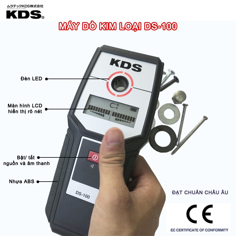 MÁY DÒ TƯỜNG KIM LOẠI  VÀ ĐIỆN NHẬT BẢN KDS DS-100