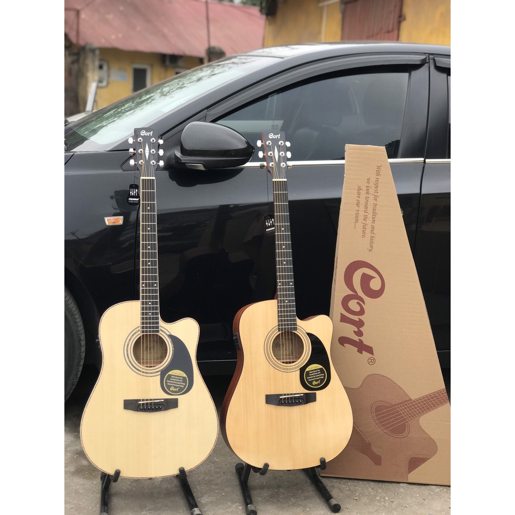 Đàn guitar Acoustic Cort AD810 và AD880CE