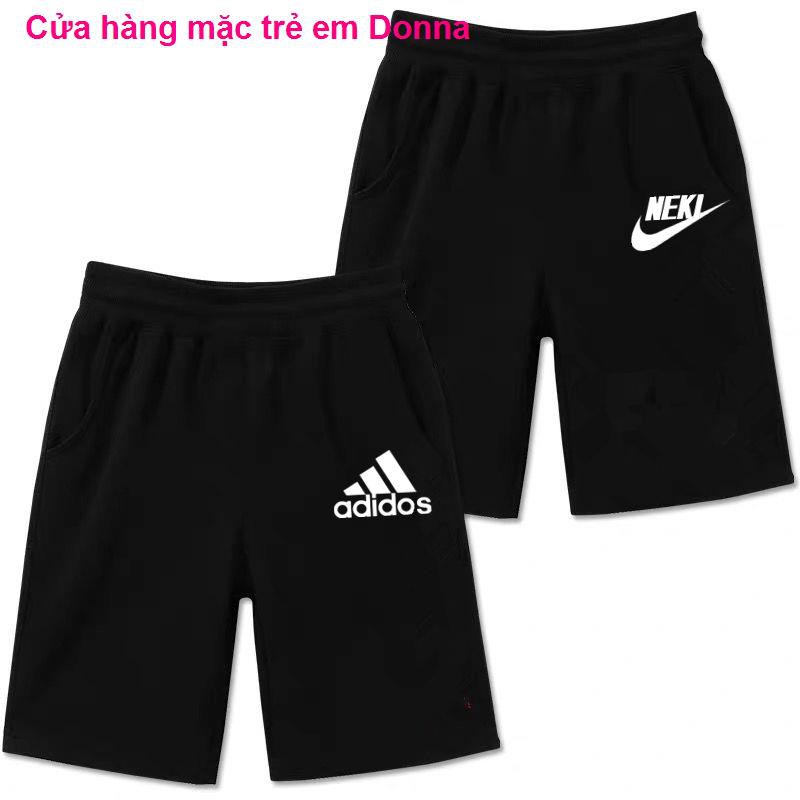 thời trang trẻ em[Hai mảnh] quần short thể thao cotton 2020 mùa hè mới của trẻ em mỏng phần năm ngoài thủy triều