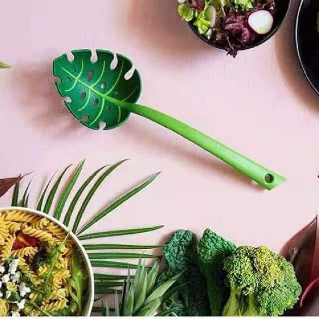 Muỗng Múc Mì Hình Chiếc Lá Sáng Tạo