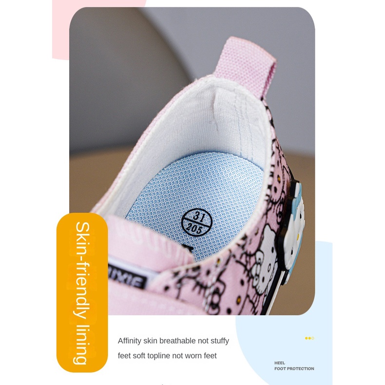 Giày Thể Thao Canvas Phối Lưới Thoáng Khí Thời Trang Mùa Hè Dành Cho Bé Gái 2022