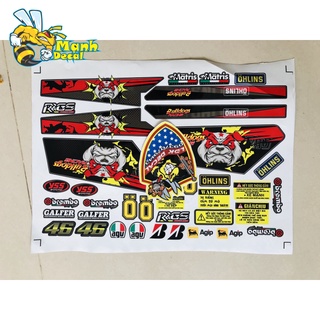 Ten rời xe dream chó bull dog