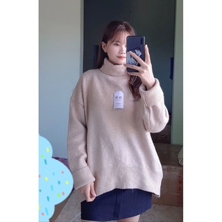 Áo Len 2hand Màu Be form rộng đẹp 😍🤞