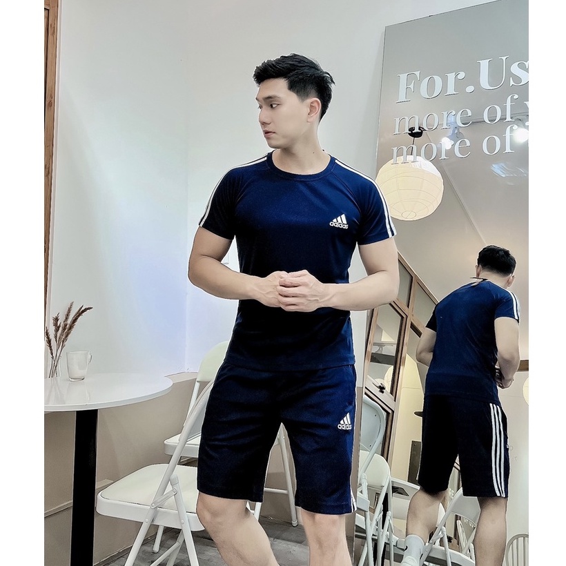 Bộ thể thao nam adidas cao cấp mùa hè HÀNG LOẠI 1 Menson MSA08 Đồ bộ thể thao nam chất mát, co giãn chuẩn form 2022