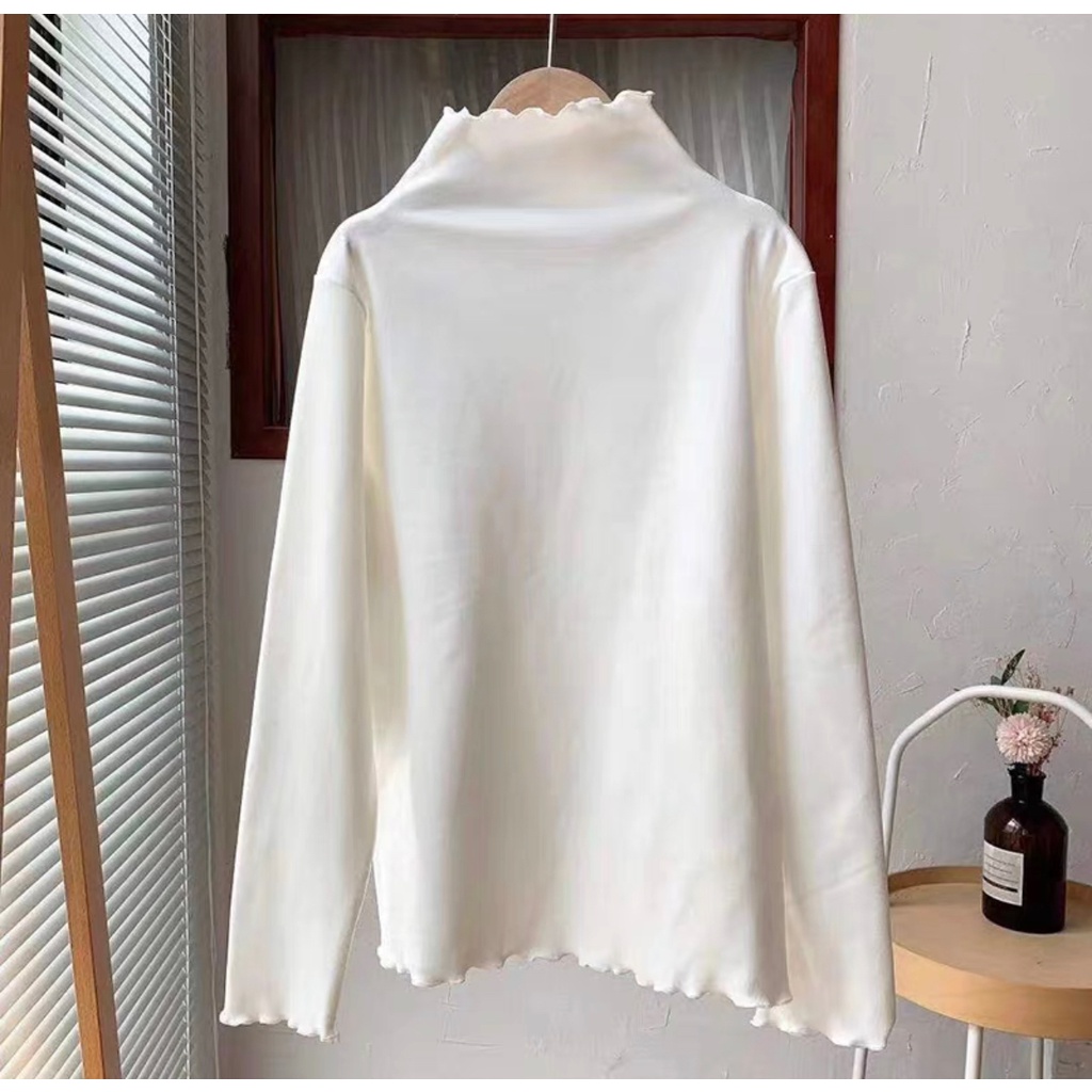VN355 Áo giữ nhiệt nữ cổ điệu đà dễ phối đồ chất mềm mại ấm áp hàng Quảng Châu