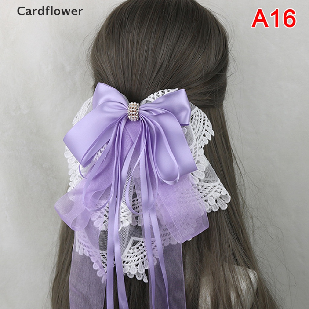 1 Kẹp Tóc Nơ Ren Hóa Trang Công Chúa Lolita