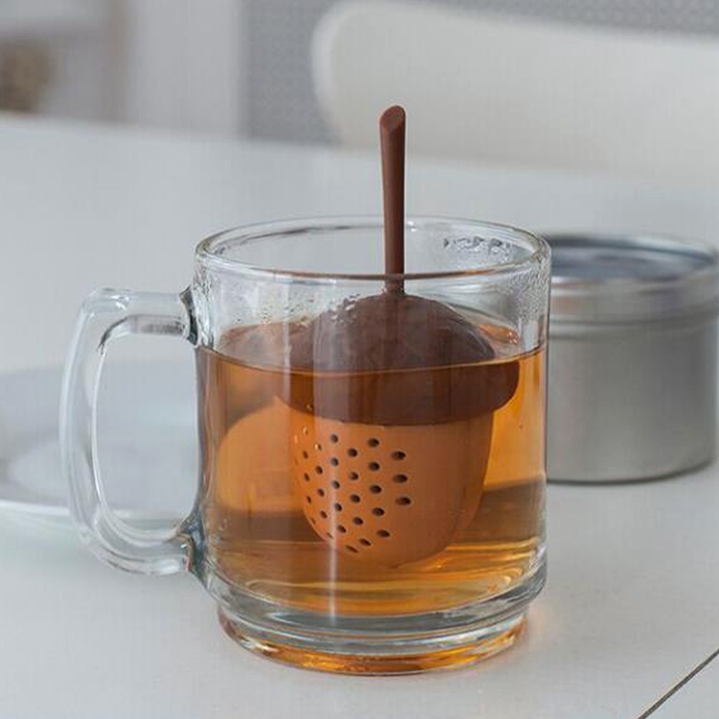 [proflyVN]1 pcs Tea Infuser Silicone Acorn Strainer, Acorn Loose Leaf Filter, Acorn Nut