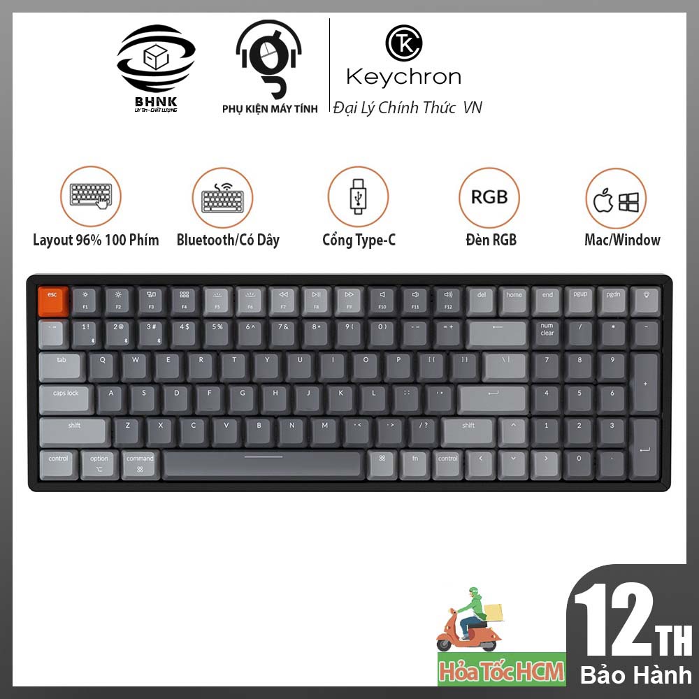 Bàn phím cơ Keychron K4 led RGB Bluetooth