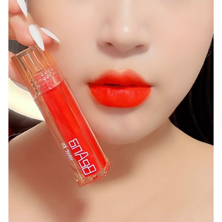 Son kem lì màu Đỏ cam BA01 Beanna vellvetlips cao cấp