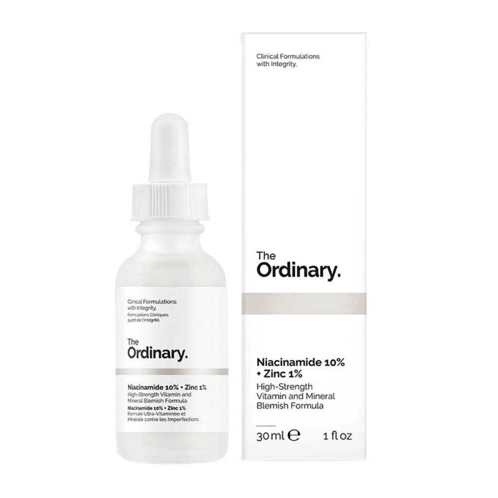 Tinh chất giảm mụn The Ordinary Niacinamide 10% + Zinc 1% ( 30mL )