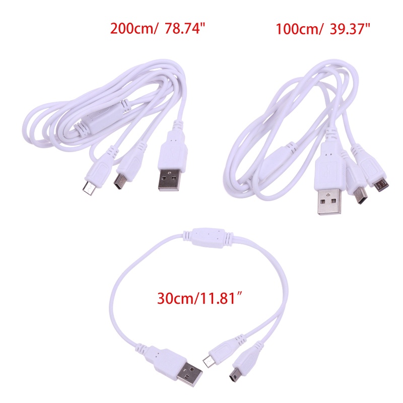 Dây Cáp Sạc USB Mini 2 Trong 1 Cho Điện Thoại Di Động