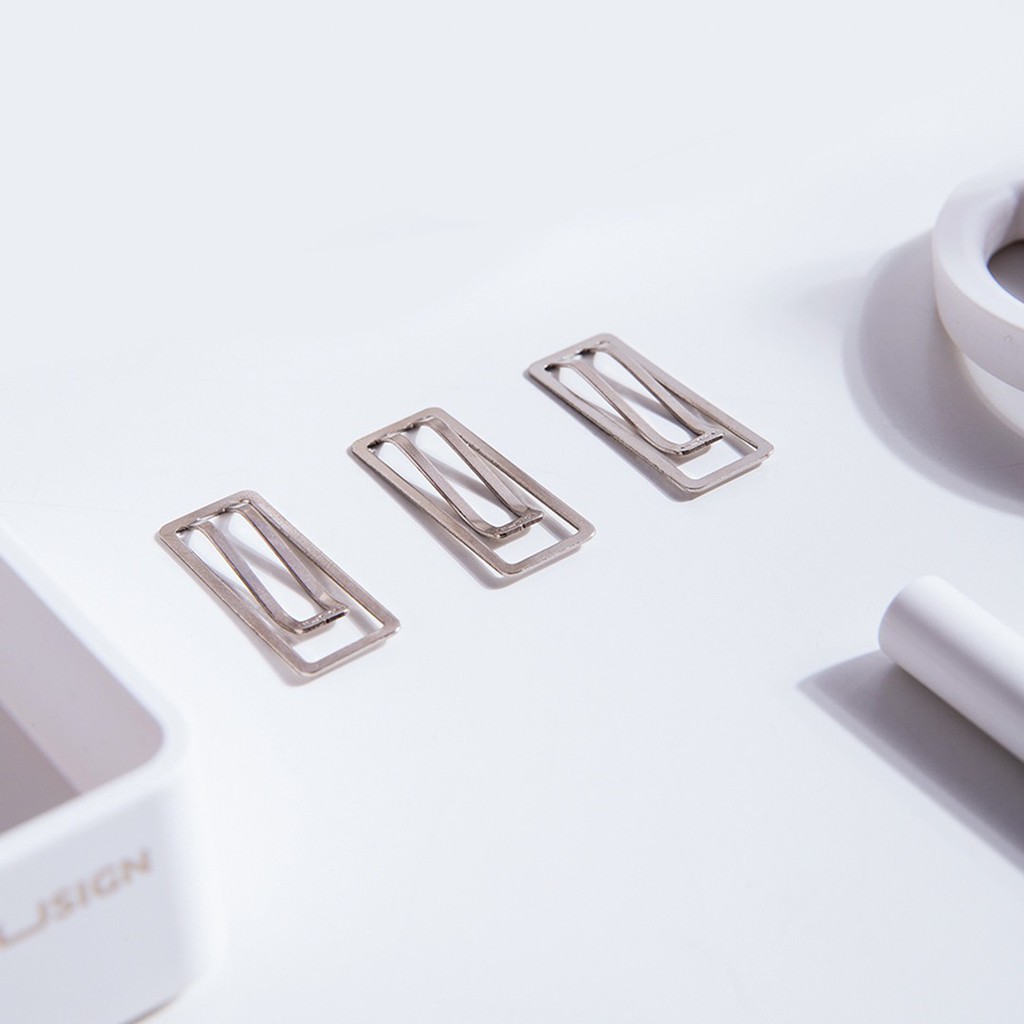 Xiaomi Youpin Hộp 10 Kẹp Giấy  Nusign Bằng Kim Loại Thiết Kế Đa Năng