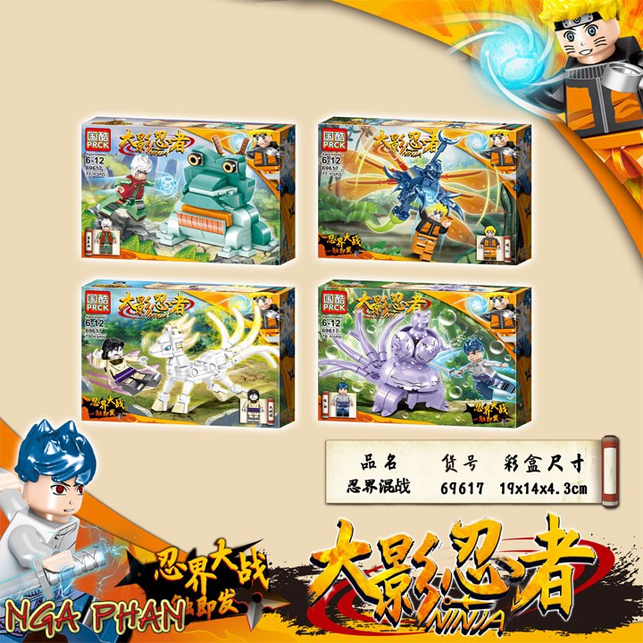 Linh Thú Đại Chiến Ninja Naruto Đồ Chơi Xếp Hình Lắp Ráp Lego PRCK