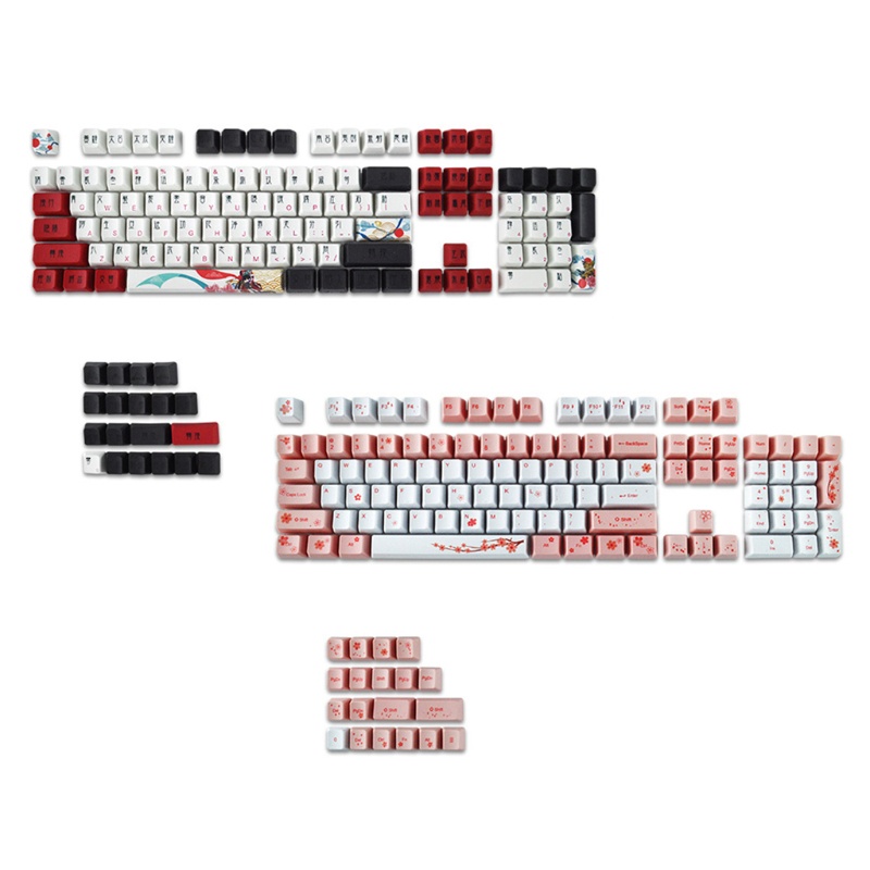Nắp Đậy Bàn Phím Cơ OEM PBT 123Keys Nhuộm Màu In Tên Nhóm Nhạc Bts