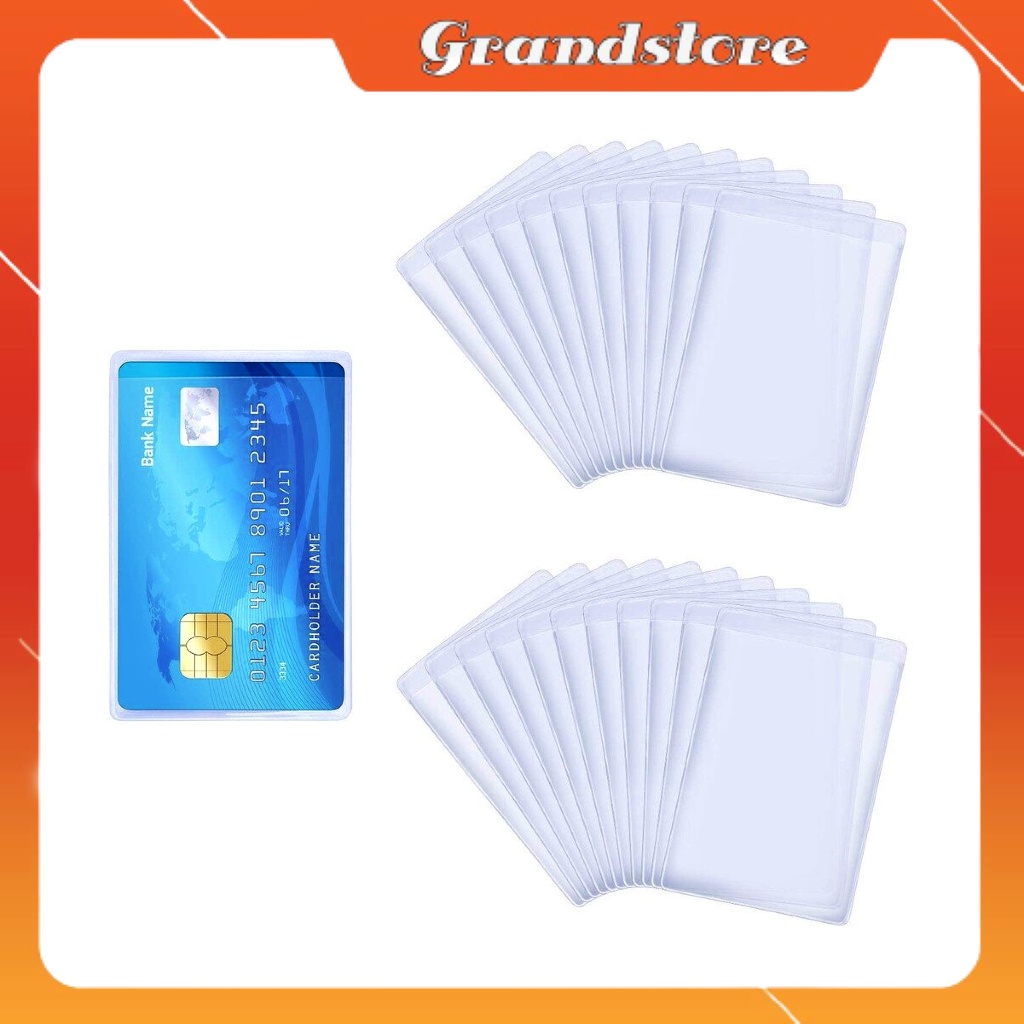 Túi đựng thẻ căn cước, atm, card visit, bằng lái xe, thẻ sinh viên, nhân viên trong suốt, vỏ bọc bao đựng bảo vệ thẻ