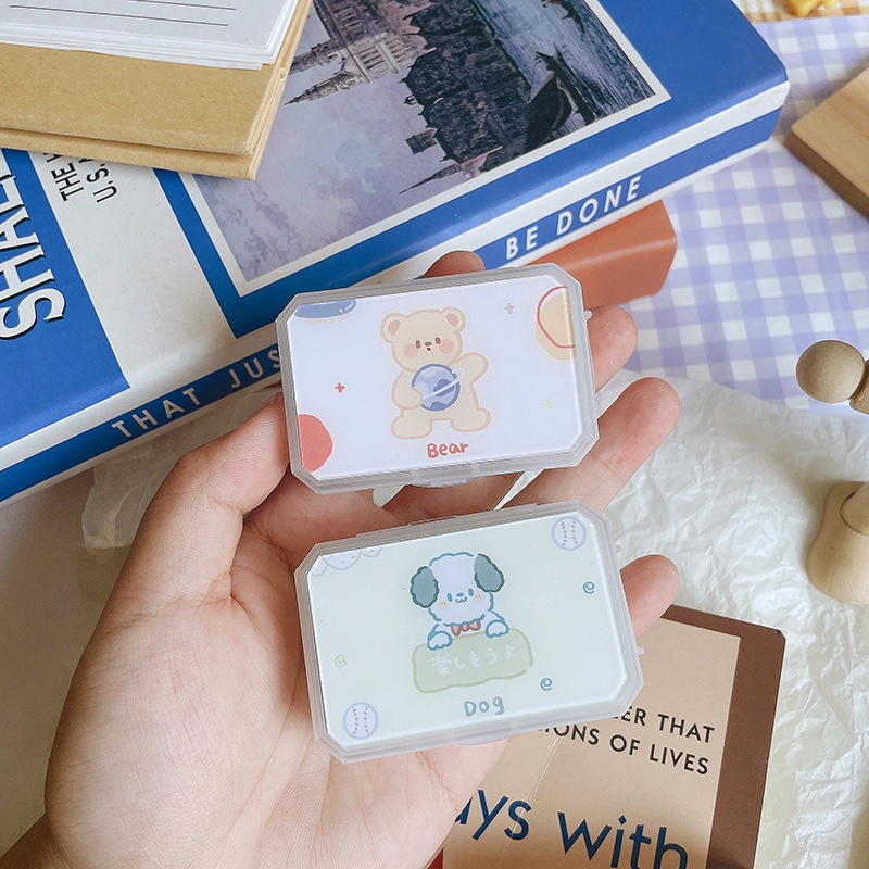 Khay Gương Mini Thú Xịn - Case Đựng Lens